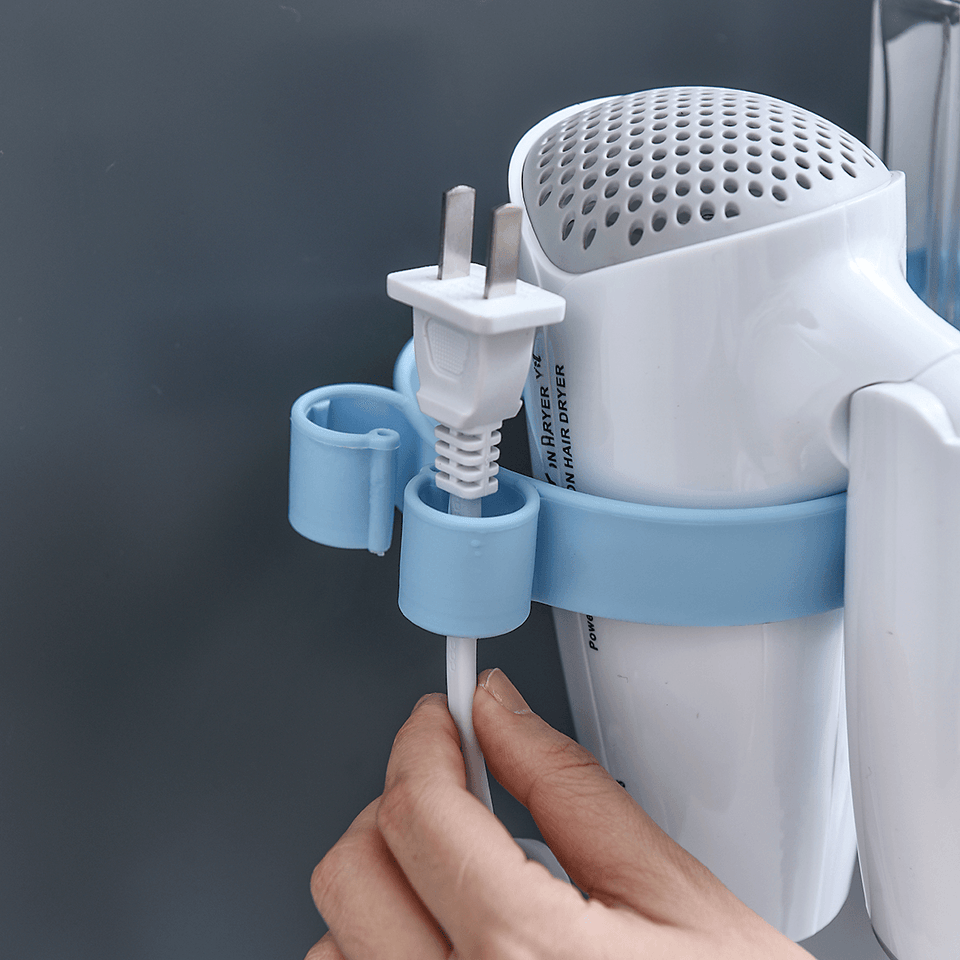 Multifunction Toothbrush Holder Automatic Toothpaste Dispenser Hair Dryer Racks MRSLM
