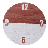 11'' DIY Digital Wood Wall Clock Diameter 28CM Seamless Hook for Home Office Bar dylinoshop