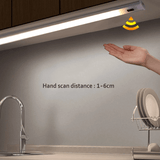 LED Cabinet Light Wireless Hand Sweep Closet Lamp Infrared Sensing Night Light Intellgent Induction Strip for Cabinet Wardorbe Kitchen Lighting MRSLM