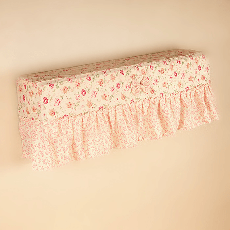 Cotton Air Conditioning Cover Butterfly Flower Pattern Hanging Cover Cloth Dust Cover MRSLM