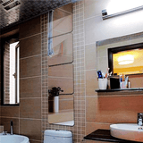 Honana BX-190 Mirror 3D Acrylic Silver Wall Sticker Decal Bathroom DIY Square Mirror Sticker MRSLM