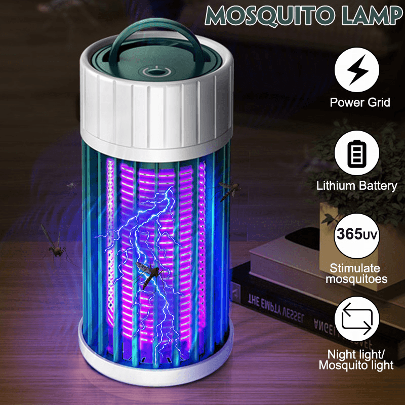Electric Mosquito Killing Lamp Portable USB LED Light Mosquito Trap for Home Bed Night Light for Bedroom Two-Speed Mode Adjustment MRSLM