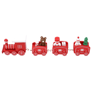 Christmas Wood Train Christmas Decorations Decor Innovative Gift for Children Diecasts Toy Vehic MRSLM