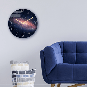 CC021 Creative Starry Pattern Wall Clock Mute Wall Clock Quartz Wall Clock for Home Office Decorations MRSLM