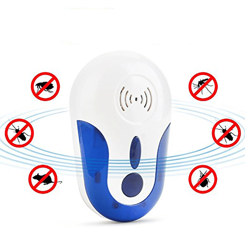 HP-102 Electronic Indoor Ultrasonic Plug in LED Safe anti Mosquito Insect Pests Control MRSLM