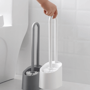 Bathroom Magnetic Cleaning Brush PP Plastic Bathroom Accessories Set Home Long Handle Shower Room Portable Toilet Brush MRSLM