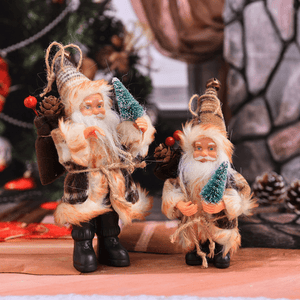 Xmas Stand Santa Claus Doll Toy Home Christmas Tree Hanging Decoration for Christmas Gift MRSLM