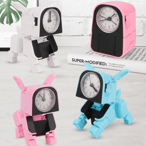 Deformed Puppy Wake up Clock Children'S Alarm Clock Lovely Cartoon Table Clock MRSLM
