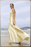 A-Line V-Neck Floor Length Sleeveless Evening Dresses Formal Dresses MRSLM
