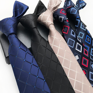 Polyester Jacquard 8Cm Fashion Check Tie dylinoshop
