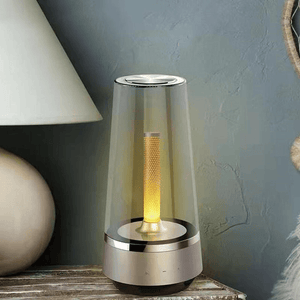 USB Warm and Romantic Candle Breathing Night Light Bluetooth Speaker Bedside Lamp Sound Music Creative Atmosphere Table Lamp MRSLM