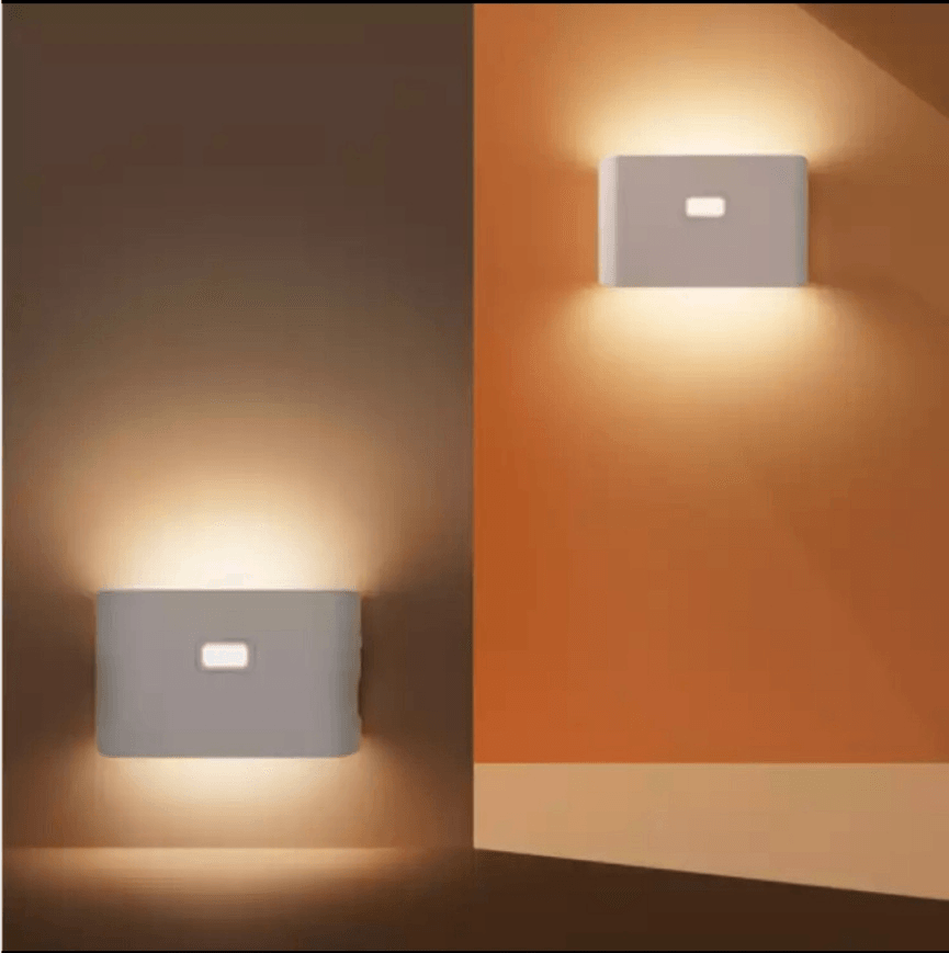 Hualai Xiaofang LED Smart Linkage Motion Sensor Night Light Rechargeable Wireless Energy-Saving LED Body Induction Lamp for Bedroom Bath Home Decor MRSLM