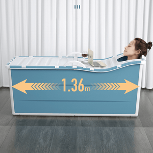 Xiaoshutong 1104 1.36M Portable Folding Adult Bathtub Surround Lock Temperature Stable without Rollover Easy to Store for Bathroom MRSLM
