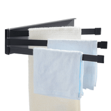 180° Towel Rack Hardware Rotating Accessory Bathroom Organizer Folding Towel Holder dylinoshop