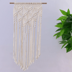 Wall Hanging Hand-Knitted Cotton Rope Macrame Tapestry Woven Home Art Decor Ornament MRSLM