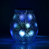 3D Glass Electric Aromatherapy Lamp Firework Pattern Colorful Lights Home Aromatherapy Machine MRSLM