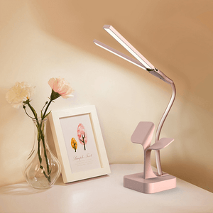 2500Mah Dual Heads LED Desk Lamp Shadowless Reading Light Eye Protect Touch Control Rotatable Rechargeable Table Lamp MRSLM