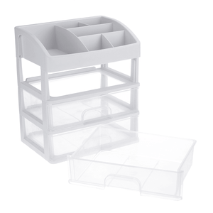 1/2/3 Layers Clear Desktop Comestics Makeup Storage Drawer Organizer Box Container dylinoshop