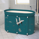 Bath Sauna Adult Folding Bathtub Bath Barrel Household Large Tub Thickened Adult Bath Tub Full Body Hot Tub with Lid Set MRSLM