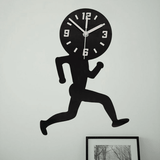 Emoyo ECY041 Man Runing Pattern Wall Clock 3D Wall Clock for Home Office Decorations MRSLM