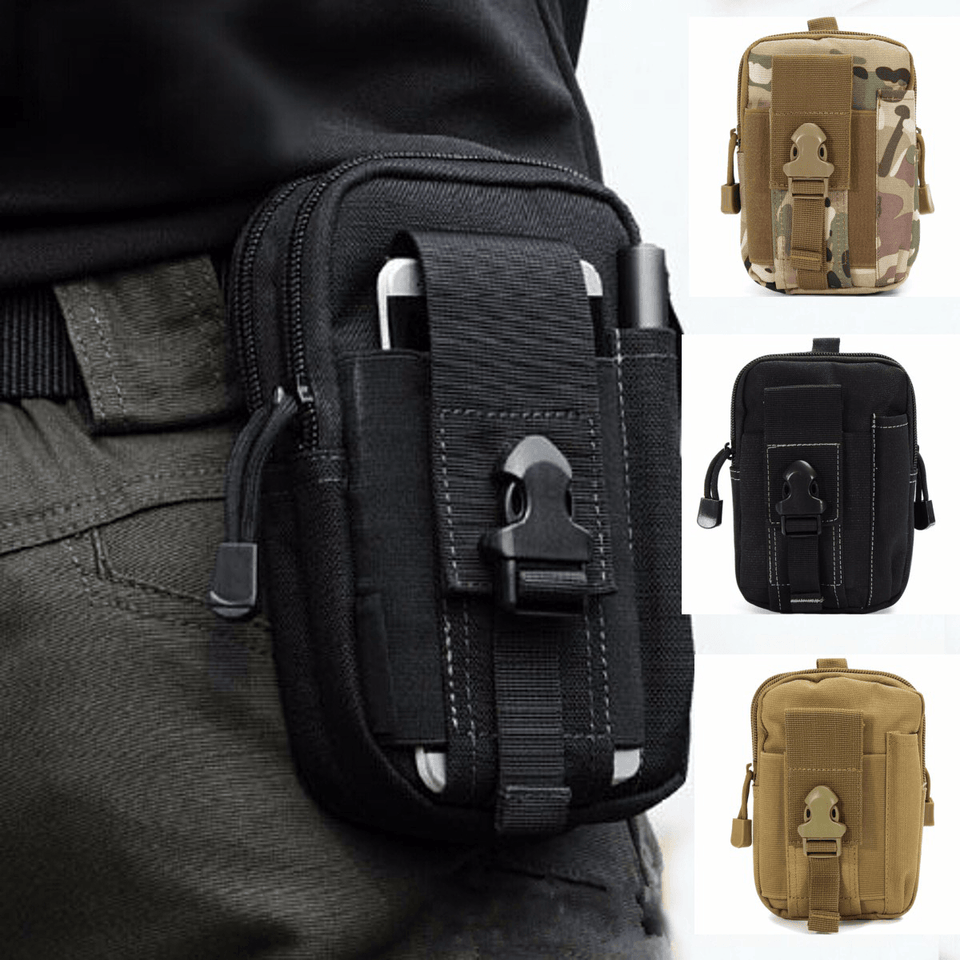 CAMTOA Outdoor Tactical Bag Waist Nylon Fanny Pack Camping Military Army Pouch MRSLM