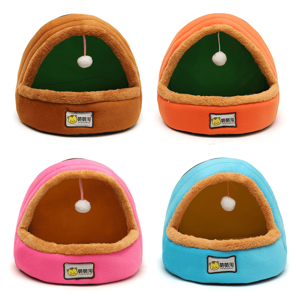 Foldable Kennel Dog Bed for Dogs Cats Animals Pet House Tent All Seasons Washable Cushion MRSLM