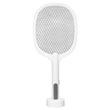 1200Mah 5V 2W Electronic Mosquito Swatter 368NM UV Light Fly Swatter with Light USB Charging Three-Layer Grid Fly Swatter dylinoshop