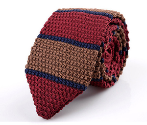 Korean Version of British Retro Fashion Wool Hand-Made Tide Sharp-Pointed Necktie dylinoshop