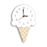 Home Cartoon Creative Wall Clock Living Room Acrylic Ice Cream Children'S Clock MRSLM