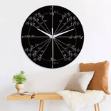 Emoyo ECY064 Creative Mathematics Wall Clock 3D Wall Clock for Home Office Decorations B MRSLM