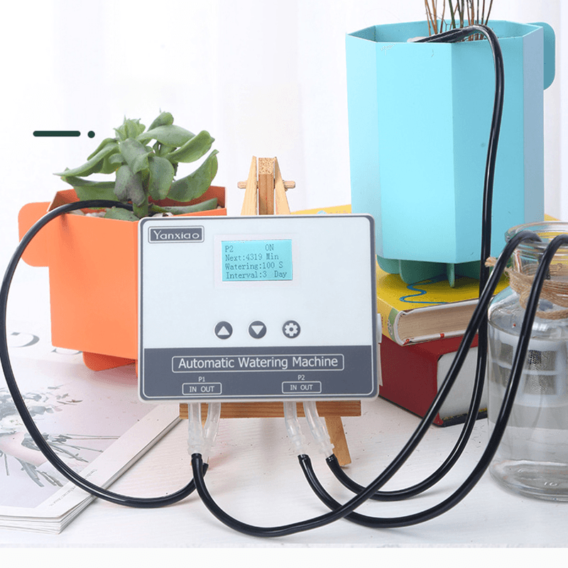 WIFI Connection Drip Irrigation System Set Double Pump Automatic Watering Device Timer Kit Mobile APP Intelligent Control MRSLM