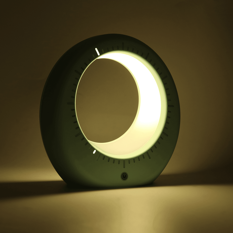 Multifunction Moon Table Lamp Night Light Display Time Novelty Lighting Wake Up MRSLM