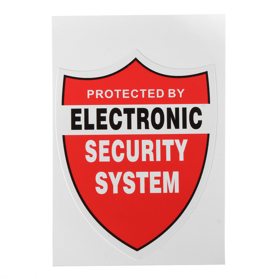 3Pcs SECURITY SYSTEM DECALS Decor Sticker Decal Video Warning CCTV Camera Home Alarm MRSLM