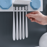 Multifunction Toothbrush Holder Automatic Toothpaste Dispenser Hair Dryer Racks MRSLM