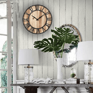 Creative round Silent Wooden Wall Clock Decorative Clock for Living Room Home Decorations MRSLM