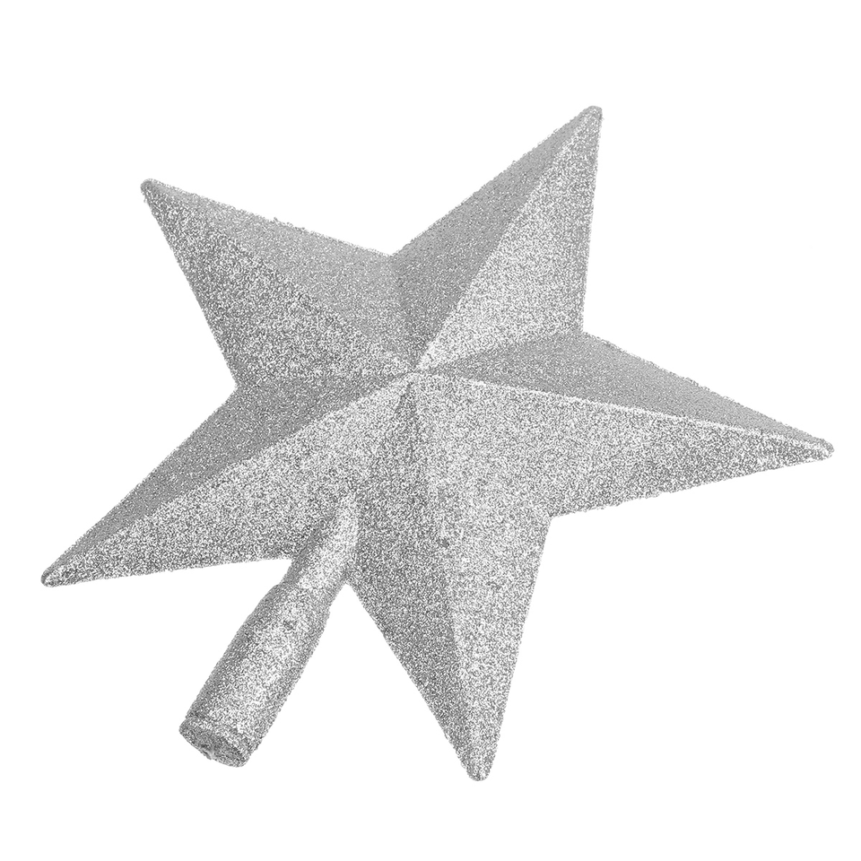 Christmas Tree Top Sparkle Star Glittering Hanging Christmas Tree Topper Decoration Ornaments Home Decor MRSLM