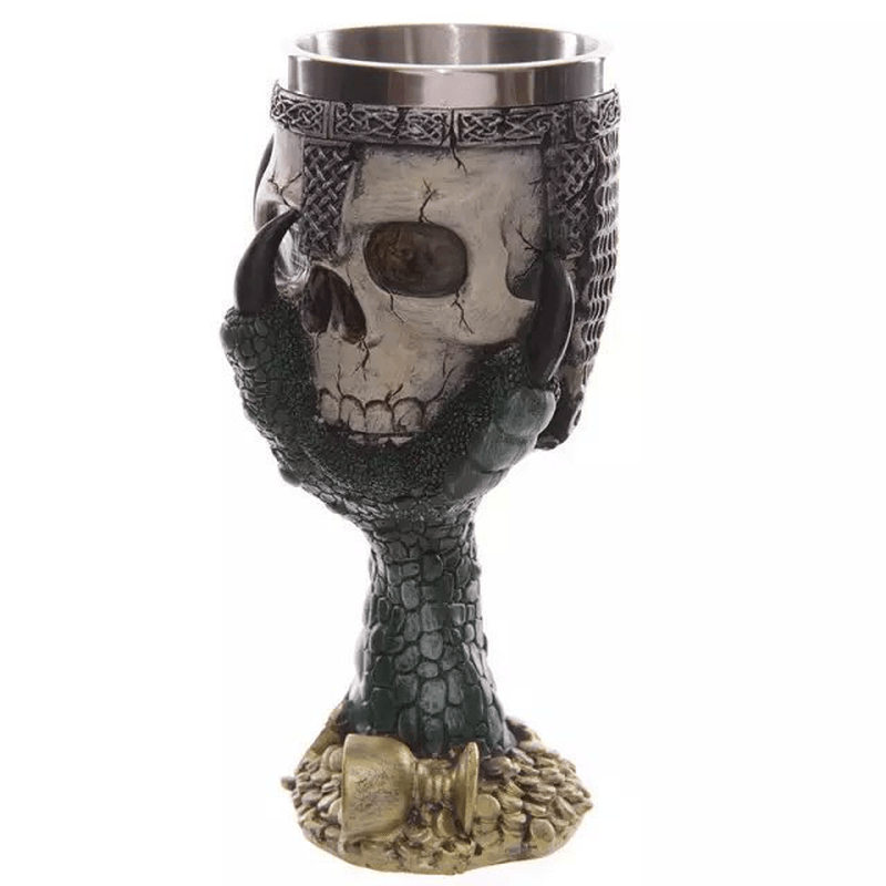 Creative Skull Red Wine Goblet 3D Stereoscopic Stainless Knight Wine Glass MRSLM