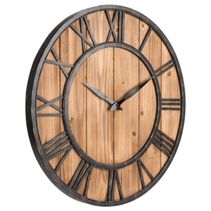 Creative round Silent Wooden Wall Clock Decorative Clock for Living Room Home Decorations MRSLM