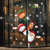 Miico SK9242 Christmas Sticker Window Door Wall Stickers Removable for Christmas Decoration MRSLM