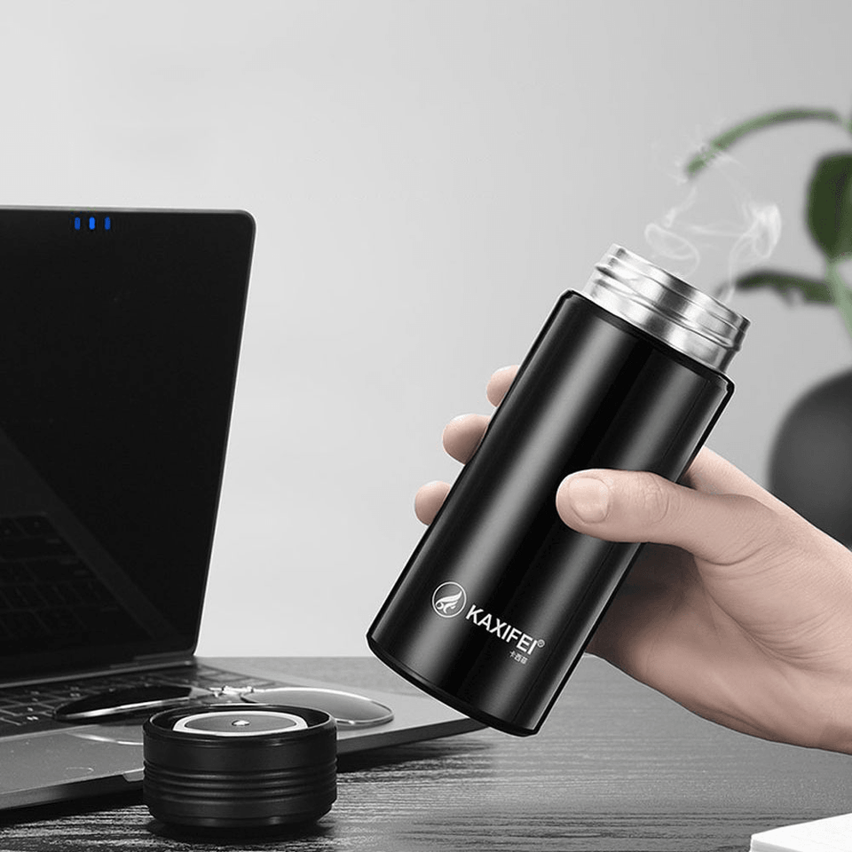 K916 300ML Smart Stainless Steel Insulation Vacuum Bottle LED Touch Screen Temperature Display Vacuum Cup IPX7 Waterproof Thermal Bottle MRSLM