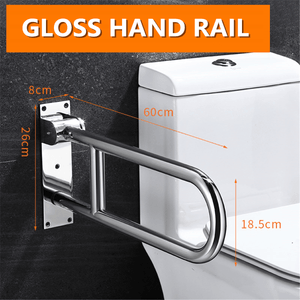 Stainless Steel Toilet Safety Frame Rail Grab Bar Handicap Bathroom Hand Grips MRSLM
