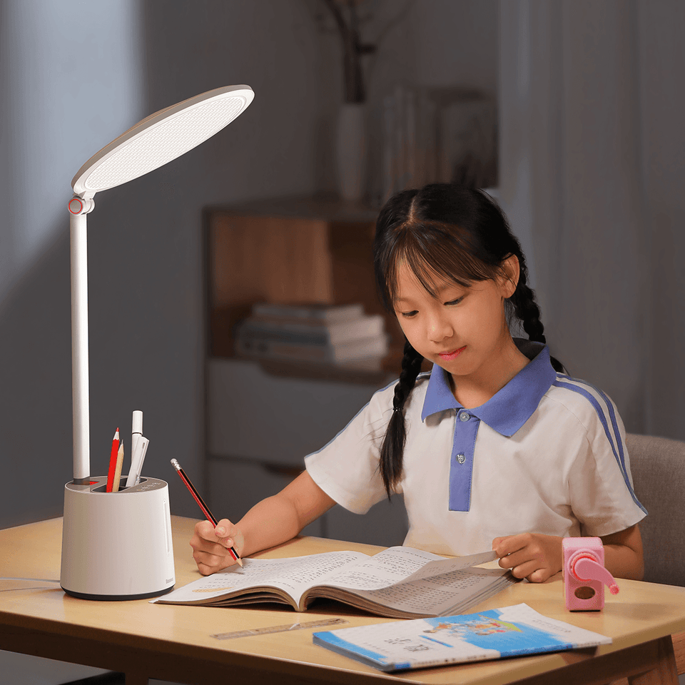 Baseus Reading Light Full Spectrum Dual Light Source AAA Smart Touch Reading and Writing Desk Lamp MRSLM