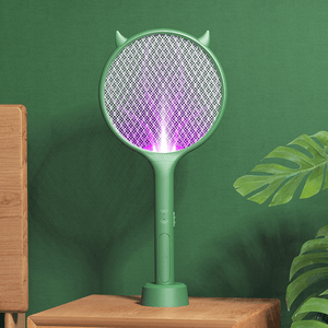 3 in 1 Electric Mosquito Swatter USB Rechargeable Household High-Power Mosquito Killer Handheld Bug Zapper with LED Attracting Lamp MRSLM