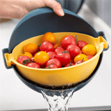 9 in 1 Multifunction Vegetable Cutter Drier Slicer Grater Rotated Vegetable Fruit Fruit Shredder Grater with Kitchen Drain Basket MRSLM