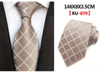 Polyester Jacquard 8Cm Fashion Check Tie dylinoshop