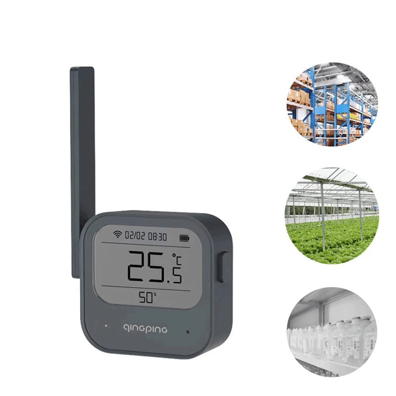 Cleargrass Temperature Humidity Sensor Smart App Remote Alarm Monitoring Control External Probe Thermometer MRSLM