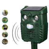 '-WH528 Outdoor Solar Ultrasonic Animal Repeller Pest Control Bats Birds Dogs Cats Repeller with Flashing Light dylinoshop