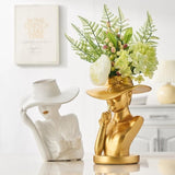 Modern Girl Statue Flower Vase feajoy