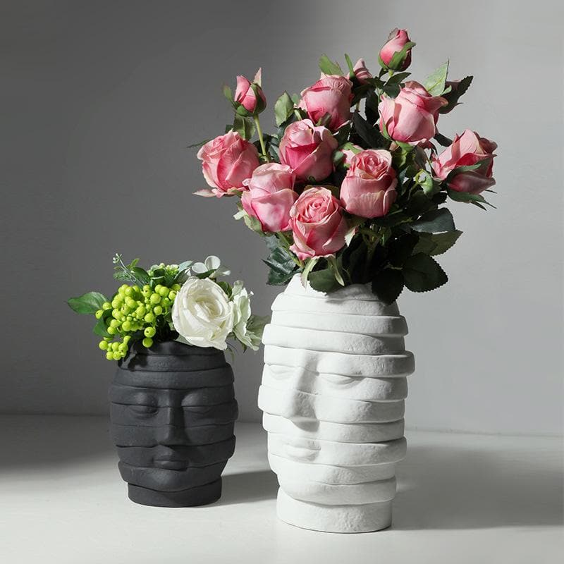 Creative Art Human Head Shape Vase dylinoshop