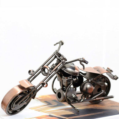 Metal Handmade Motorcycle Sculpture feajoy